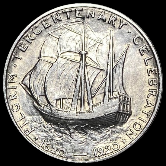 1920 Silver Pilgrim Half Dollar CLOSELY UNCIRCULATED