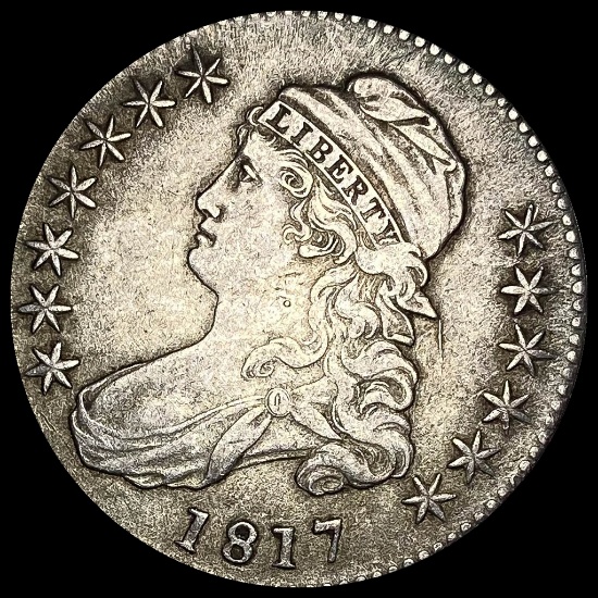 1817 Capped Bust Half Dollar NEARLY UNCIRCULATED