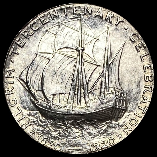 1920 Silver Half Dollar Pilgrim CLOSELY UNCIRCULATED