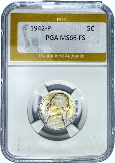 1942-P 5C PGA MS66 FS