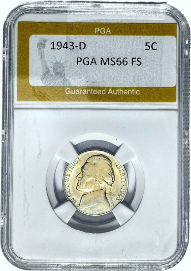 1943-D 5C PGA MS56 FS