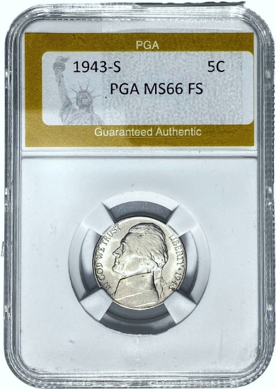 1943-S 5C PGA MS66 FS