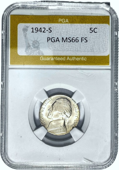 1942-S 5C PGA MS66 FS