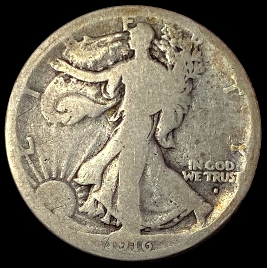 1916 Walking Liberty Half Dollar NICELY CIRCULATED