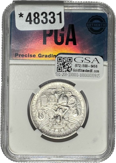 1936 Texas Centennial Half Dollar PGA Authentic