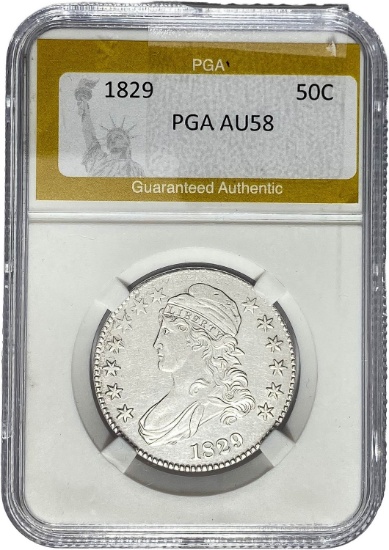 1829 50C PGA AU58