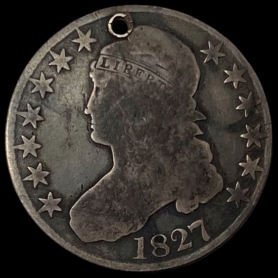 1827 Silver Capped Bust Half Dollar NICELY CIRCULATED