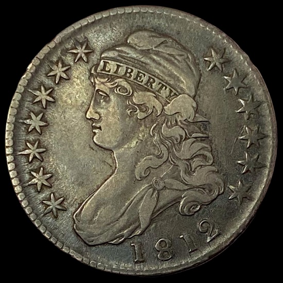 1812 Capped Bust Half Dollar NEARLY UNCIRCULATED