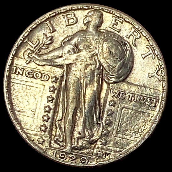 1929-S Silver Standing Liberty Quarter LIGHTLY CIRCULATED