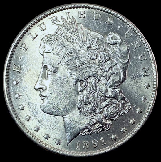 1891-S Silver Morgan Dollar CHOICE BU