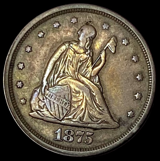 1875-S Silver Twenty Cents LIGHTLY CIRCULATED