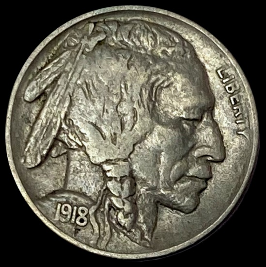 1918-D Buffalo Nickel CLOSELY UNCIRCULATED
