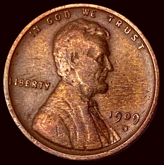 1909-S Lincoln Wheat Cent CLOSELY UNCIRCULATED