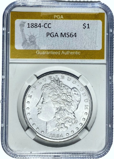 1884-CC Morgan Dollar PGA MS64