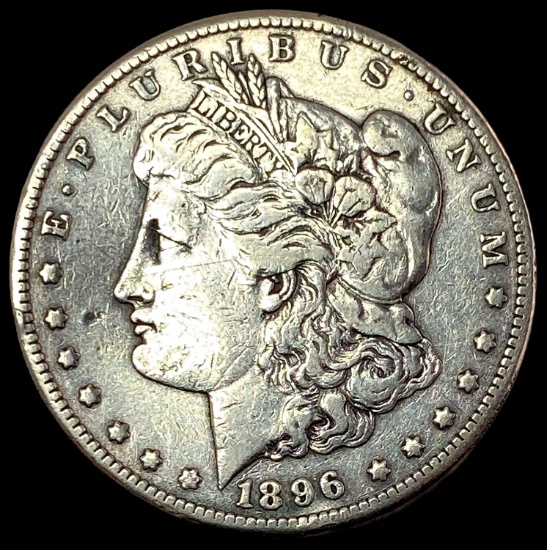 1896-S Silver Morgan Dollar LIGHTLY CIRCULATED
