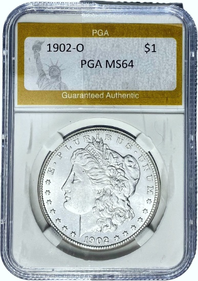 1902-O Morgan Dollar PGA MS64