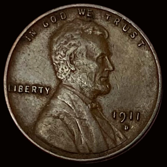 1911-D Bronze Lincoln Wheat Cent NEARLY UNCIRCULATED
