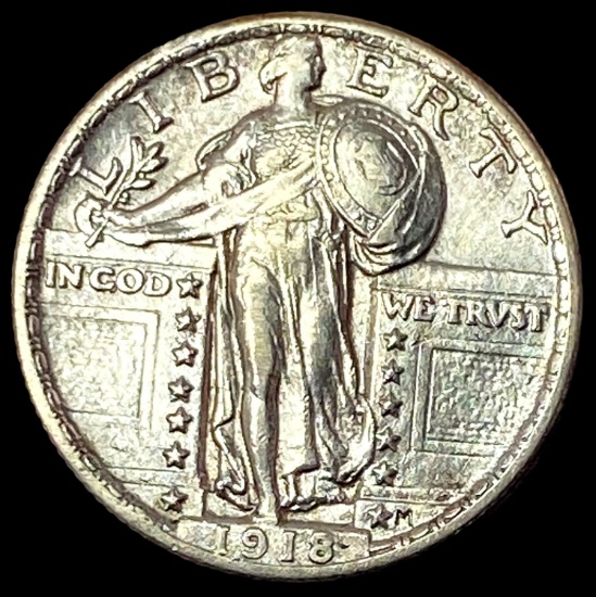 1918 Silver Standing Liberty Quarter UNCIRCULATED