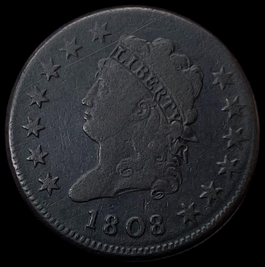1808 Claasic Head Large Cent NICELY CIRCULATED