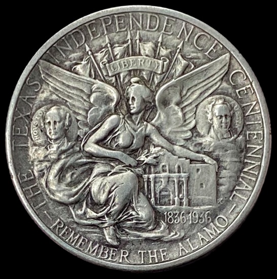 1934 Silver Texas Independence Half Dollar NEARLY CIRCULATED
