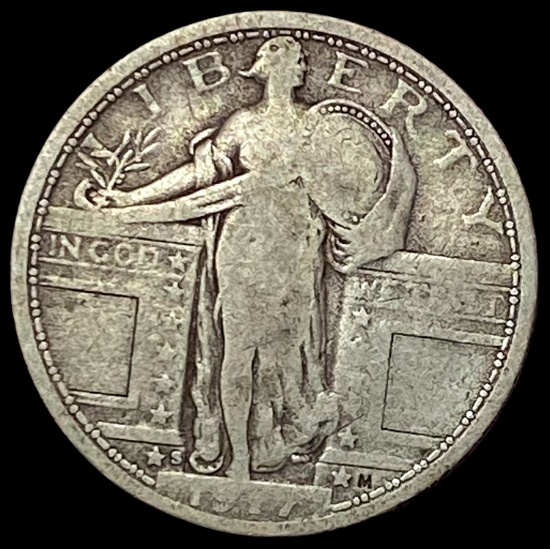 1917-S Silver Standing Liberty Quarter NICELY UNCIRCULATED