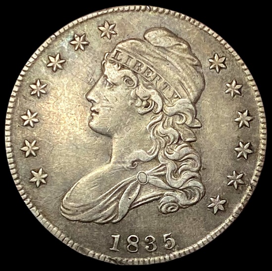 1835 Silver Capped Bust Half Dollar NEARLY CIRCULATED