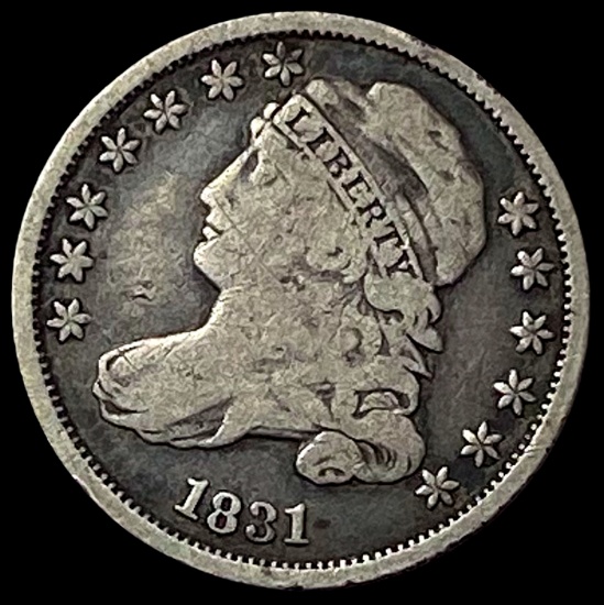 1831 Capped Bust Dime LIGHTLY CIRCULATED