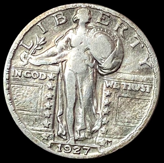 1927-S Silver Standing Liberty Quarter LIGHTLY CIRCULATED