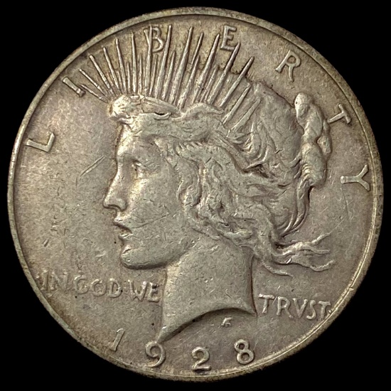1928-S Silver Peace Dollar LIGHTLY CIRCULATED