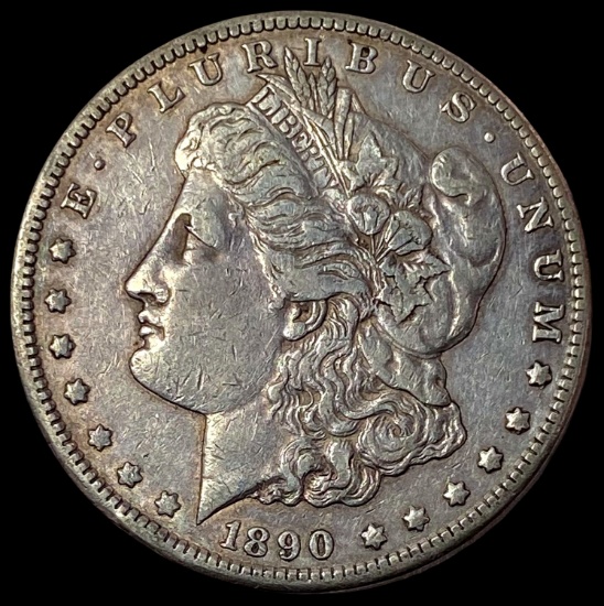 1890-CC Silver Morgan Dollar NEARLY UNCIRCULATED