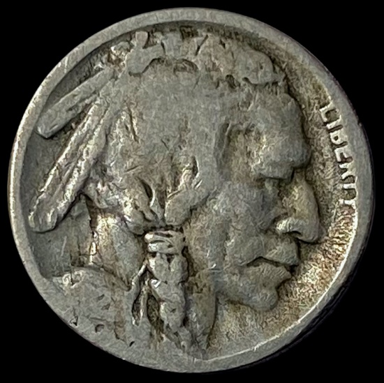 Buffalo Nickel no date S mint mark. LIGHTLY CIRCULATED