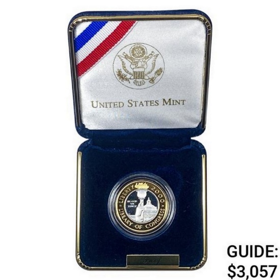 2000 $10 U.S. Library of Congress Comm. Coin