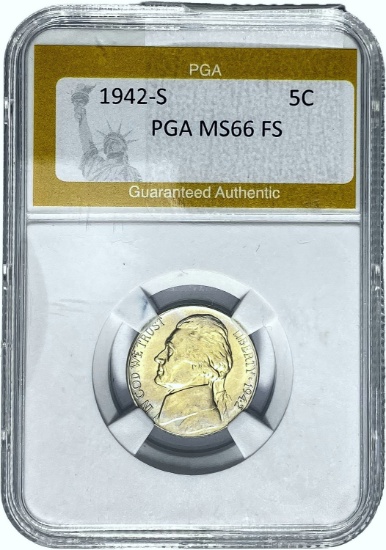 1942-S 5C PGA MS66 FS