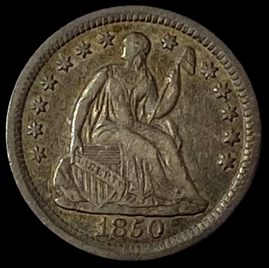 1850-O Silver Half Dime CLOSELY UNCIRCULATED