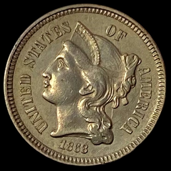 1888 Nickel Three-Cent Piece CLOSELY UNCIRCULATED