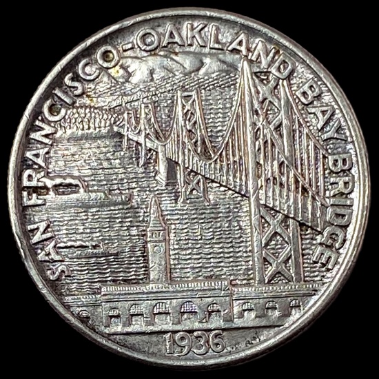 1936-S Silver Bay Bridge Half Dollar CLOSELY UNCIRCULATED