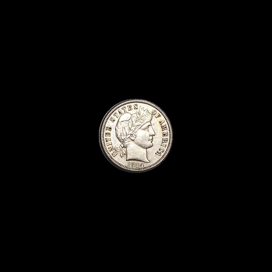 1914 Barber Dime UNCIRCULATED