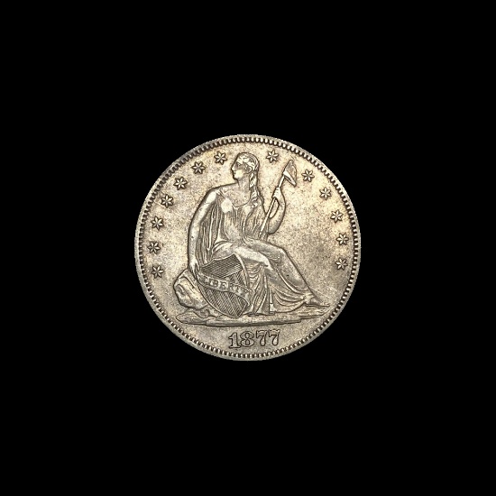 1877-S Seated Liberty Half Dollar CLOSELY UNCIRCULATED