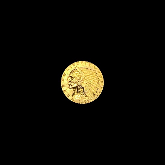 1927 Indian Head Gold $2.50 Quarter Eagle UNCIRCULATED