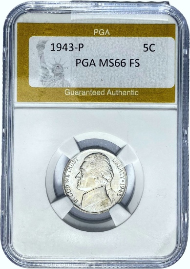 1943-P 5C PGA MS66 FS
