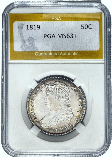 1819 50C PGA MS63+