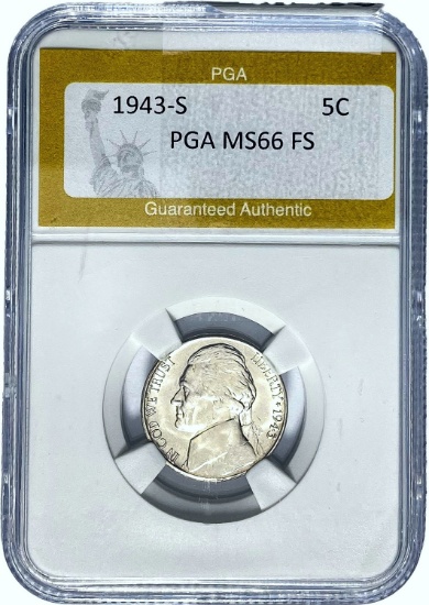 1943-S 5C PGA MS66 FS