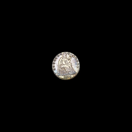 1858 Seated Liberty Half Dime CLOSELY UNCIRCULATED