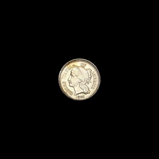 1865 Nickel Three-Cent Piece UNCIRCULATED