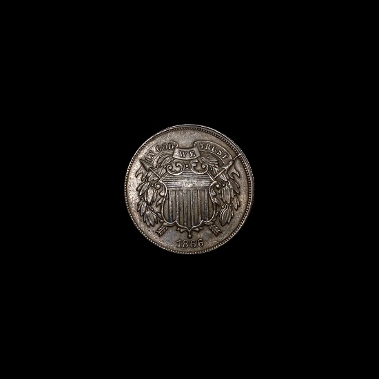 1866 Two-Cent Piece CLOSELY UNCIRCULATED
