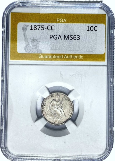 1875-CC 10C PGA MS63