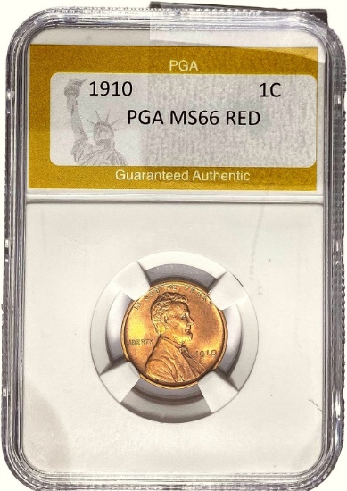 1910 1C PGA MS66 RED