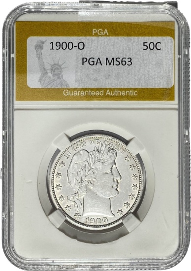 1900-O Barber Half Dollar PGA MS63
