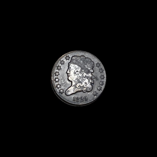 1829 Classic Head Half Cent LIGHTLY CIRCULATED