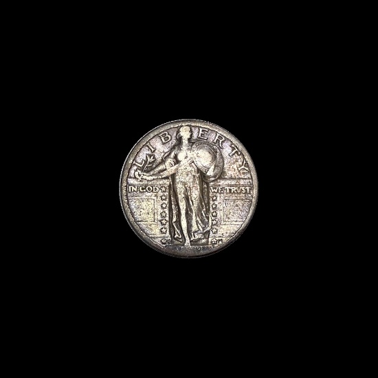 1925-S Standing Liberty Quarter LIGHTLY CIRCULATED